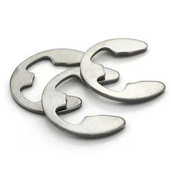 Clips E en acier inoxydable Gb896, rondelles externes